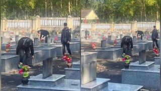 Dàn hàng ngang chụp ảnh khoe ‘chiến tích’ trên đường, nhóm quái xế bị đưa đi dọn nghĩa trang