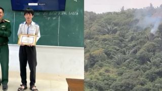 Vụ máy bay quân sự rơi ở Đắk Lắk: Khen thưởng cháu bé lớp 11 kịp thời cứu phi công bị thương
