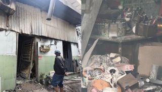 Hiện trường cháy 4 phòng trọ ở đường Huỳnh Tấn Phát TP.HCM, thiệt hại nặng 