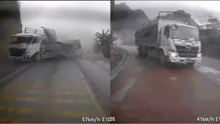 Lý do xe tải đánh võng né 4 phương tiện trước khi lật ngang ở đèo Đá Trắng, hé lộ tình hình tài xế