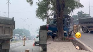 Thêm góc camera khác vụ CSGT bị đâm tử vong ở Thái Nguyên, ám ảnh cú đánh lái tử thần của xe tải