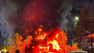 Hiện trường cháy đen tiểu cảnh trang trí Tết ở Hà Tiên, linh vật ngựa bị thiêu rụi, lộ nguyên nhân