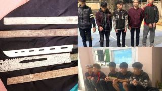 Nghẹt thở vây bắt nhóm 'choai choai' cầm kiếm đại náo phố núi, dàn hàng ngang chém nhau loạn xạ