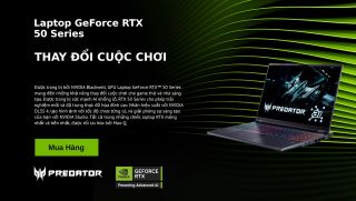 Laptop Gaming 2026 Acer trang bị RTX 50 Series: Nâng cấp hiệu năng và bảo hành 3S1