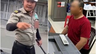 Bảo vệ chặn đầu xe, cầm hung khí đe dọa tài xế ở TP.HCM: Đã đến công an làm việc