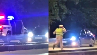 Rầm rộ clip tài xế ở Hà Tĩnh thông chốt CSGT như phim hành động, bị chặn đầu vẫn luồn lách bỏ chạy