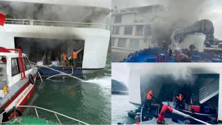 Thông tin chính thức về vụ cháy tàu du lịch giữa trưa ở Cát Bà, tình hình 32 hành khách như thế nào?
