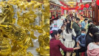 Vía Thần Tài từ mùng 8 Tết: Khách xếp hàng từ sáng, cửa hàng quá tải, mua vàng bị giới hạn số lượng