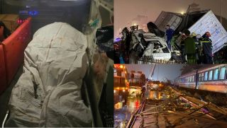 Danh tính người tử vong và bị thương nặng trong vụ xe tải bị tàu hỏa vò nát, húc văng 100m ở Hà Nội