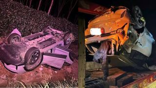 Camera ghi lại cảnh ô tô lộn 5 vòng trên cao tốc Long Thành – Dầu Giây, bé 4 tháng và cả nhà vẫn bình an