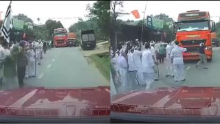 Xe tải lao thẳng vào đoàn người đang đưa tang, camera ghi lại giây phút khiến CĐM nín thở