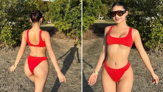 Tạm xa sân pickleball, Louis Phạm khiến netizen phát sốt với bikini đỏ khoe đường cong rực lửa