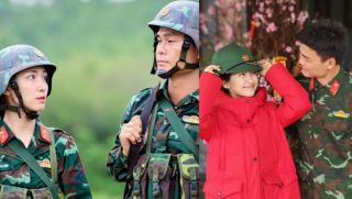 Lộ khoảnh khắc ‘thầm thương trộm nhớ’ Hòa Minzy của Đại úy Thăng Văn Cương tại Sao Nhập Ngũ