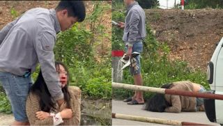 Công an thông tin vụ cô gái mặt dính máu, bị người đàn ông kéo lê trên đường, nạn nhân nói gì?