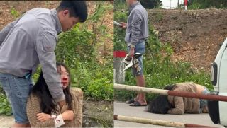 Tìm ra người đàn ông đánh, kéo lê cô gái mặt dính máu trên đường ở Hải Phòng, lý do ra tay là gì?