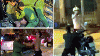 Cảnh gã thanh niên cầm dao đe dọa, ép một người đi xe máy quỳ xin tha mạng? Nguồn cơn phía sau?