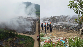 Bãi rác cháy âm ỉ suốt tuần, người dân Nghệ An ‘khó thở’ vì khói và mùi hôi nồng nặc