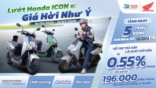 Honda tung ưu đãi 5 triệu đồng, hỗ trợ trả góp cho khách mua Honda ICON e: