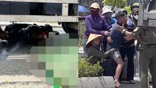 Hiện trường nữ sinh lớp 12 tử vong dưới gầm xe tải sau va chạm, người thân khóc ngất bên thi thể