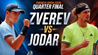 Kết quả tennis Rafael Jodar vs Alexander Zverev - Tứ kết Roland Garros 2026: Kịch bản khó tin