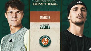 Lịch thi đấu tennis Bán kết Roland Garros 2026 hôm nay 5/6: Jakub Mensík đấu Alexander Zverev