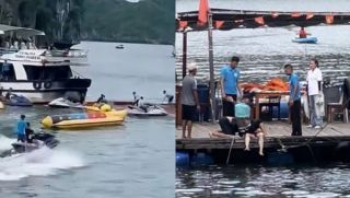 Clip diễn biến vụ lật tàu trên Vịnh Lan Hạ khiến một nữ du khách tử vong, tình hình 10 người gặp nạn còn lại? 