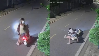 Bắt giữ kẻ biến thái vứt xe SH, chặn đường sàm sỡ cô gái trẻ ở Hải Phòng, camera ghi lại được gì?