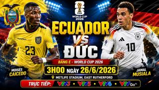 Kết quả bóng đá Ecuador vs Đức - World Cup 2026: Moises Caicedo gây sốt, Cỗ xe tăng gục ngã