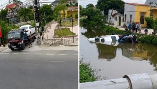 Gọi cứu hộ sau tai nạn, xe Lexus bất ngờ cùng xe cứu hộ lao xuống sông: Hé lộ nguyên nhân sự cố?