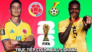 VTV3 VTV6 trực tiếp bóng đá Colombia vs Ghana 8h30 ngày 4/7 - Link xem trực tiếp World Cup 2026