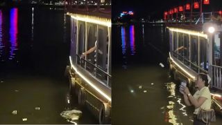 Tìm ra nhóm người đứng trên thuyền ném vỏ bia, chai nhựa xuống sông Hương, chủ thuyền lên tiếng