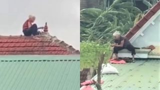 Hoàn cảnh bất ngờ của cụ bà gần 80 tuổi leo mái nhà sửa ngói ở Hà Tĩnh