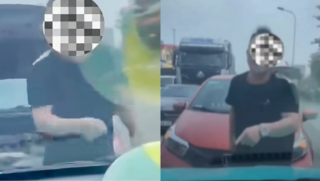 Tài xế ô tô đi sai phần đường, xuống xe tranh cãi với người đi đúng: CSGT Hà Nội lập tức vào cuộc