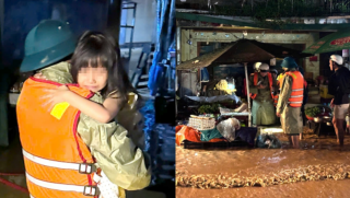 Mưa lớn kéo dài khiến nhiều khu dân cư ở Lâm Đồng ngập sâu, hàng chục chiến sĩ xuyên đêm giúp dân