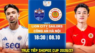 FPTPlay trực tiếp bóng đá Lion City vs CAHN 18h30 ngày 8/10 - Link trực tiếp Cúp C1 Đông Nam Á hôm nay