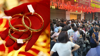 Bảng giá vàng hôm nay 12/10: Vàng SJC vàng 9999 vừa tăng đã giảm ngay, vàng thế giới 'quay xe'