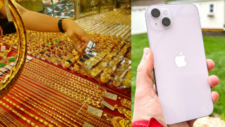 Giá vàng hôm nay chiều 12/10: Vàng SJC, vàng 9999 bất ngờ giảm tới nửa triệu đồng, iPhone 14 Plus hạ sâu
