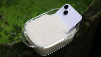 Điện thoại iPhone bị ướt, cho vào thùng gạo để hút ẩm có đúng không?