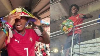 Danh tính nam Youtuber đình đám thế giới đội nón lá Việt Nam tại World Cup khiến nhiều người chú ý