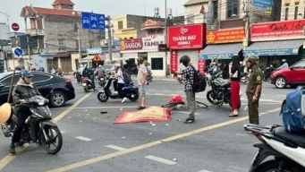Hiện trường nữ sinh lớp 11 bị xe tải cuốn vào gầm tử vong tại chỗ, đã có kết quả kiểm tra tài xế