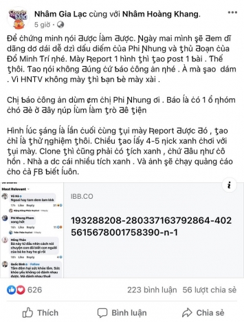 Phi Nhung nhắn nhủ đến bà Hằng ngay sau khi bị Nhâm Hoàng Khang tuyên bố bóc mẽ &#39;dĩ vãng dơ dáy&#39;