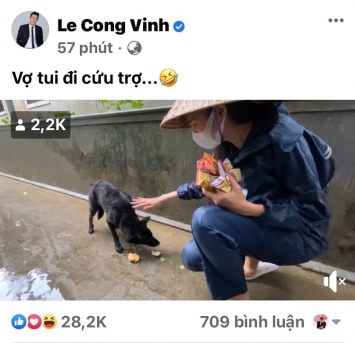 Công Vinh đăng clip bà xã cứu trợ nhân vật đặc biệt, tiết lộ nhân cách thật sự của ‘cô Tiên’ ảnh 2
