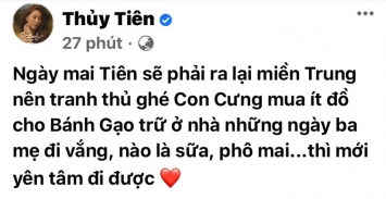 Thủy Tiên xác nhận ngày trở lại miền Trung, không quên cùng Công Vinh phát ‘cẩu lương’ trước khi đi ảnh 2