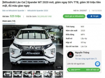 Mitsubishi Xpander giảm giá