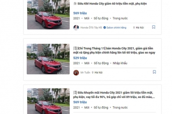 Honda City 2021 nhận ưu đãi 'khủng' tại đại lý, giá bán 'đe nẹt' Toyota Vios và Hyundai Accent