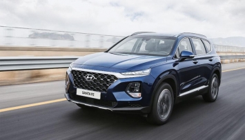 Hyundai SantaFe màu xanh