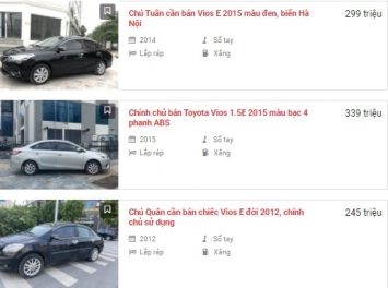 Toyota Vios cũ giá rẻ