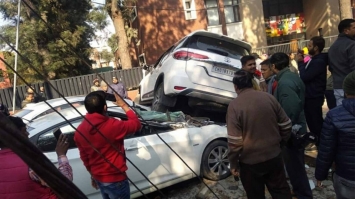 Toyota Fortuner, Honda City tai nạn