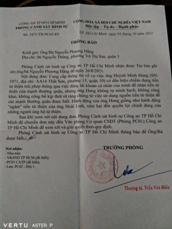 Nong-cong-an-tp-hcm-dieu-tra-xac-minh-don-to-cao-dam-vinh-hung-co-dau-hieu-chiem-dung-tien-tu-thien