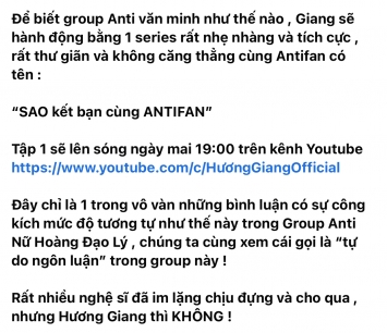 Huong-giang-chinh-thuc-lam-viec-voi-cong-an-khoi-kien-antifan-va-se-den-nha-tung-nguoi-de-doi-chat